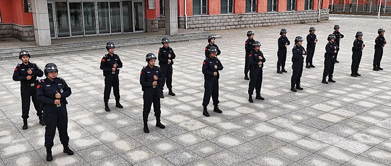三題圖，實戰(zhàn)大練兵警務技能考核現(xiàn)場
